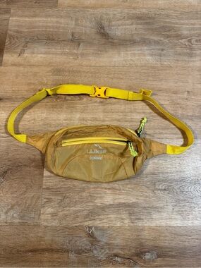 L.L. Bean Yellow Stowaway Belt Bag